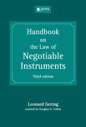 Handbook on the Law of Negotiable Instruments