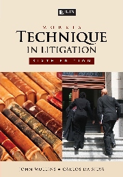 Morris: Technique in Litigation