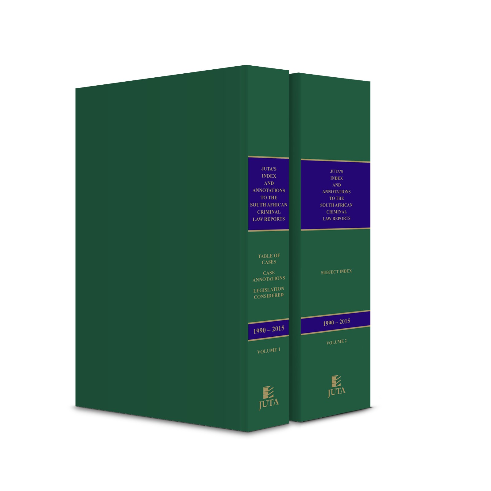 Index and Annotations to the South African Criminal Law Reports, Juta's (1990-2015)