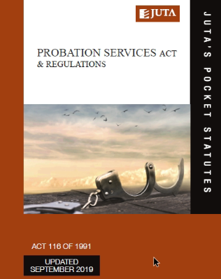 Probation Service Act 116 OF 1991 & Regulations