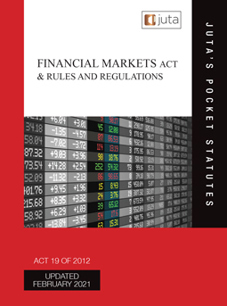 Financial Markets Act 19 of 2012 & Rules and Regulations