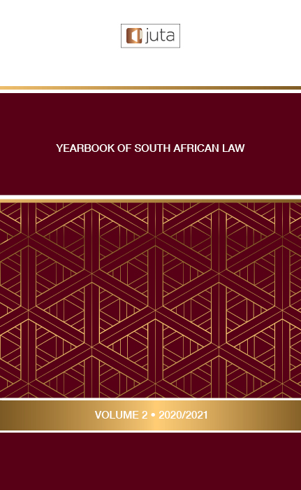 Yearbook of South African Law, The (Vol 2 – 2020-2021)